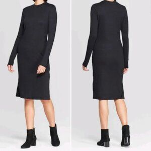 PROLOGUE Long Sleeve Crew Neck Knit Dress Large